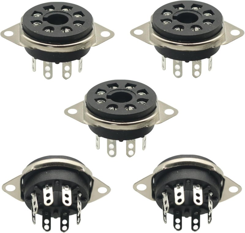 GODIYMODULES 5PCS 8pin Octal Valve Tube Socket For EL34 6V6 6L6 KT88 6P3P 6P6P 6n8p 6n9p Chassis Mount - Image 1
